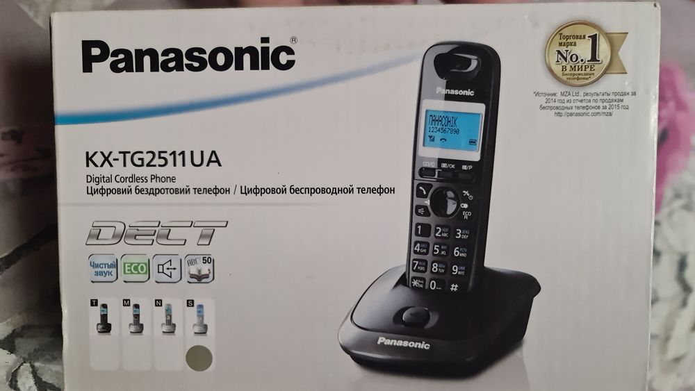 Цифровий бездротовий телефон Panason, телефон, стаціонарний, трубка