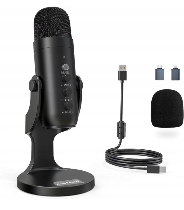 Professionalny mikrofon ZealSound K66 USB do pracy i grania