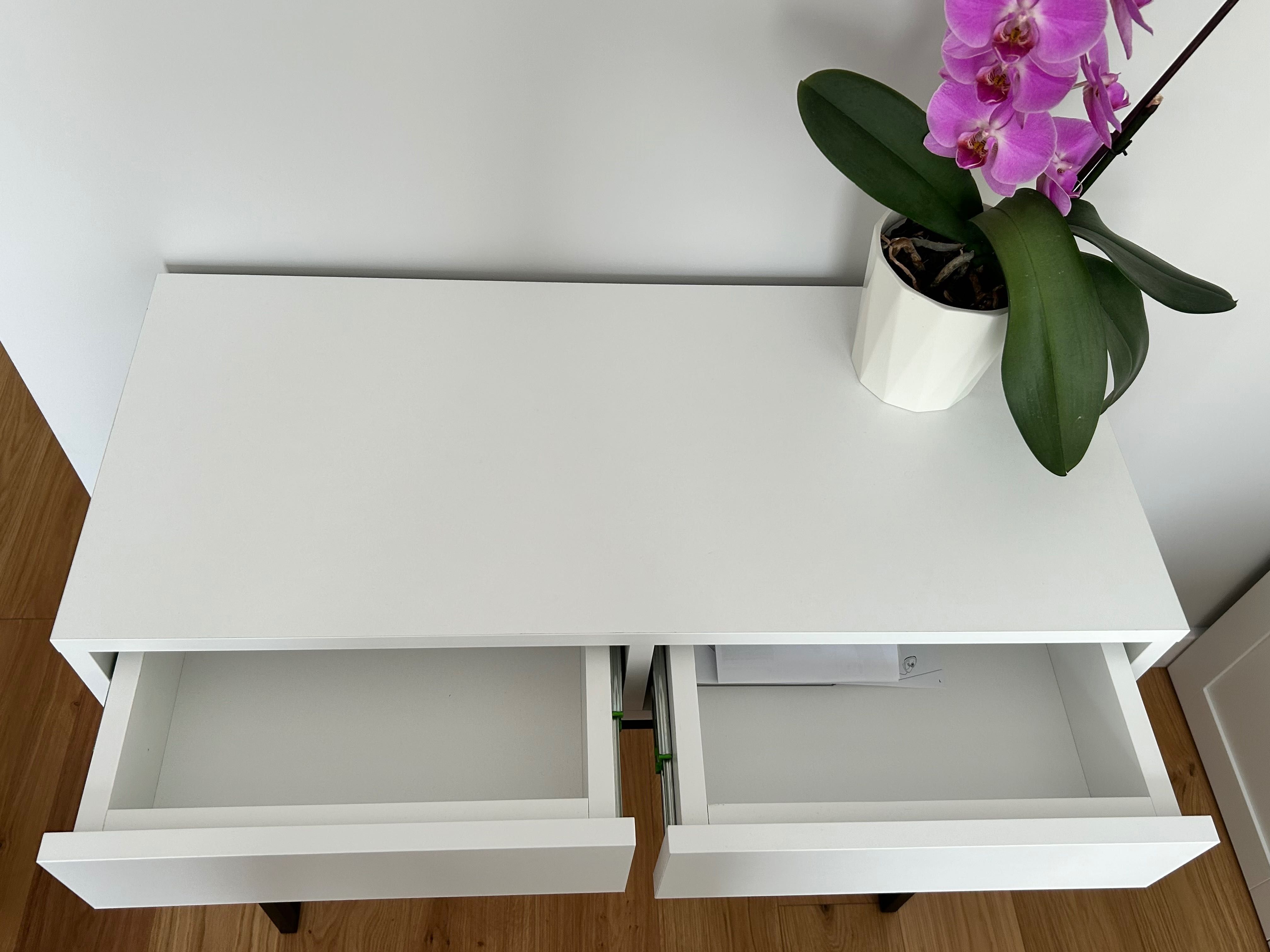 Toaletka / Konsola Loft Style 80 x 35 z szufladami + krzesło