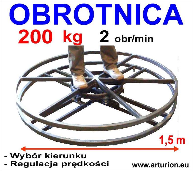 Podest Obrotowy- Ekspozytor- Obrotnica- pod choinkę, rzeźbę, do 200 kg