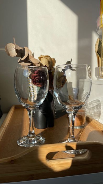 Conjunto de duas taças para vinho