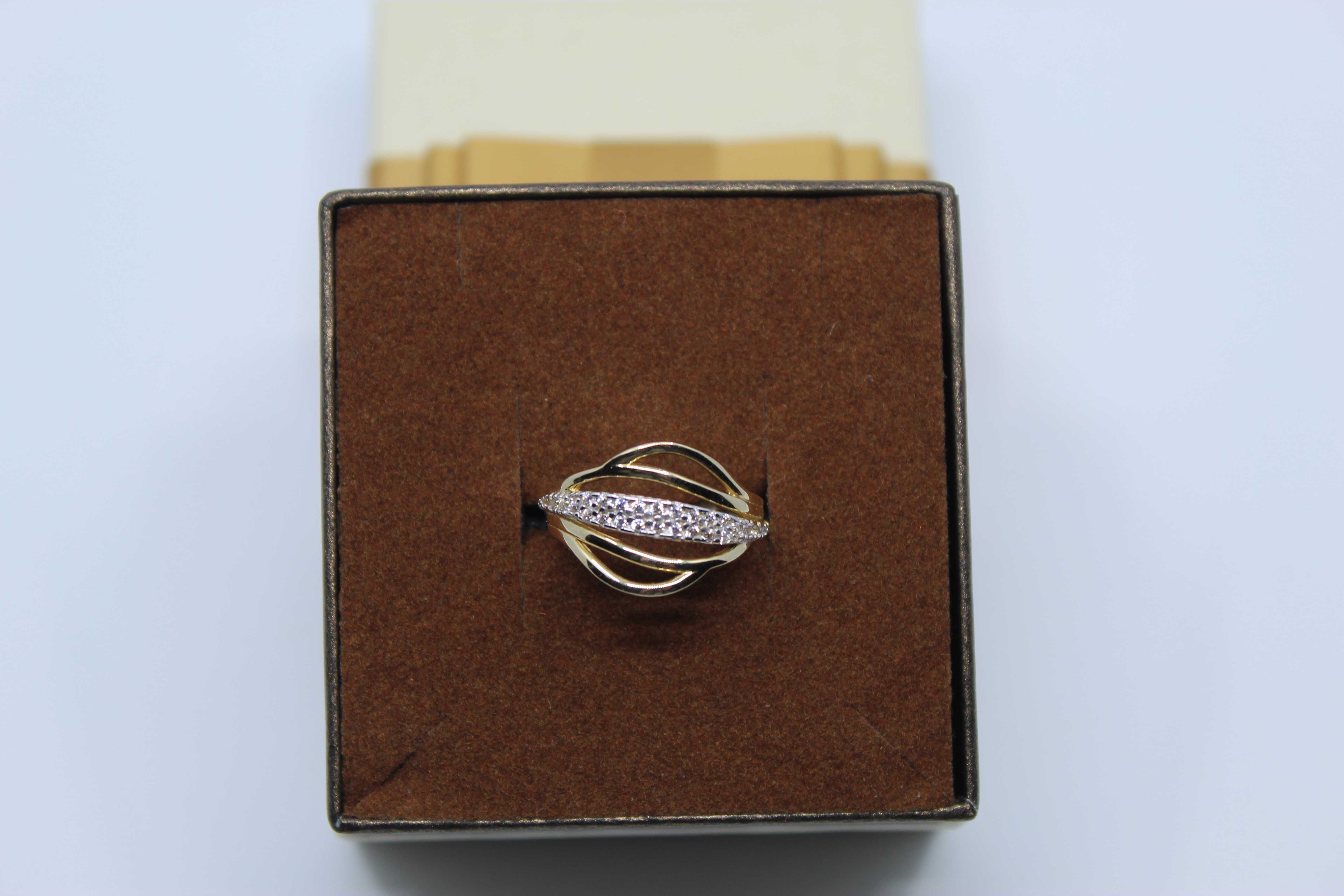Złoto/Złoty pierścionek 585 14K 2,72 gram Rozmiar 15 Nowy Okazja