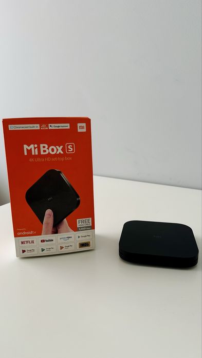Mi Box S (4K - Android TV) - Como Novo!