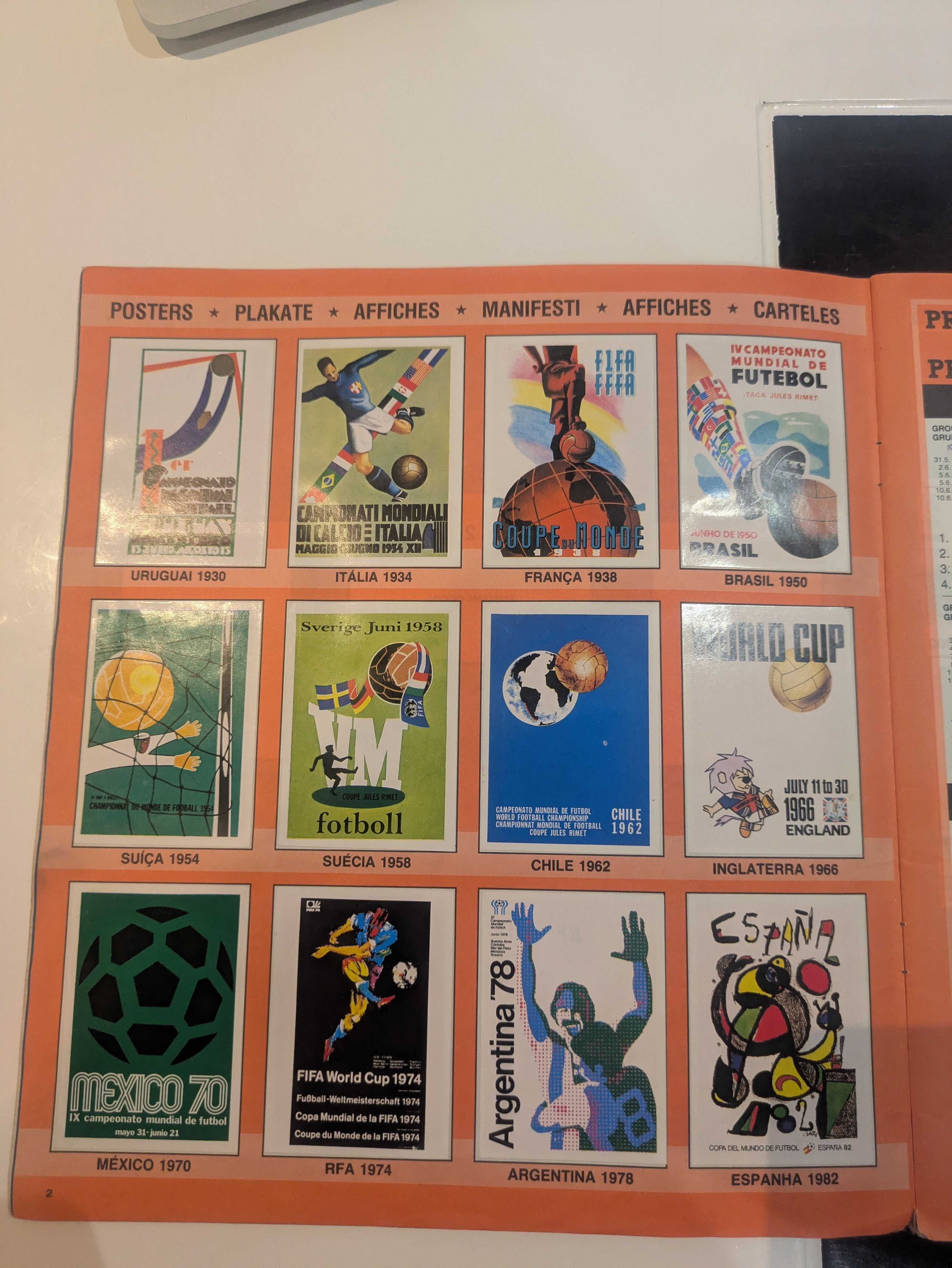 CADERNETA CROMOS - Campeonato do Mundo - México 86 [incompleta]