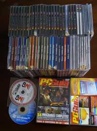 Lote 65 CD's e 1 DVD revistas PC Guia