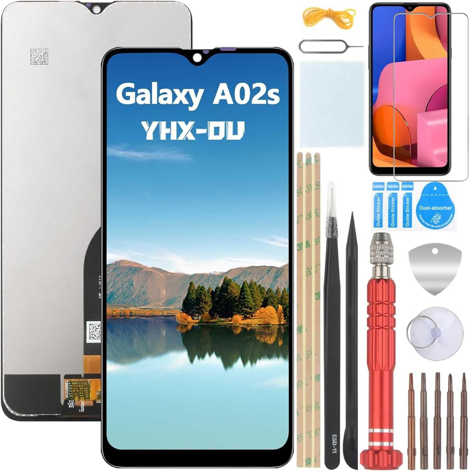 Wyświetlacz 6,5" do Samsung Galaxy A20s A207 SM-A207F/DS + foliia