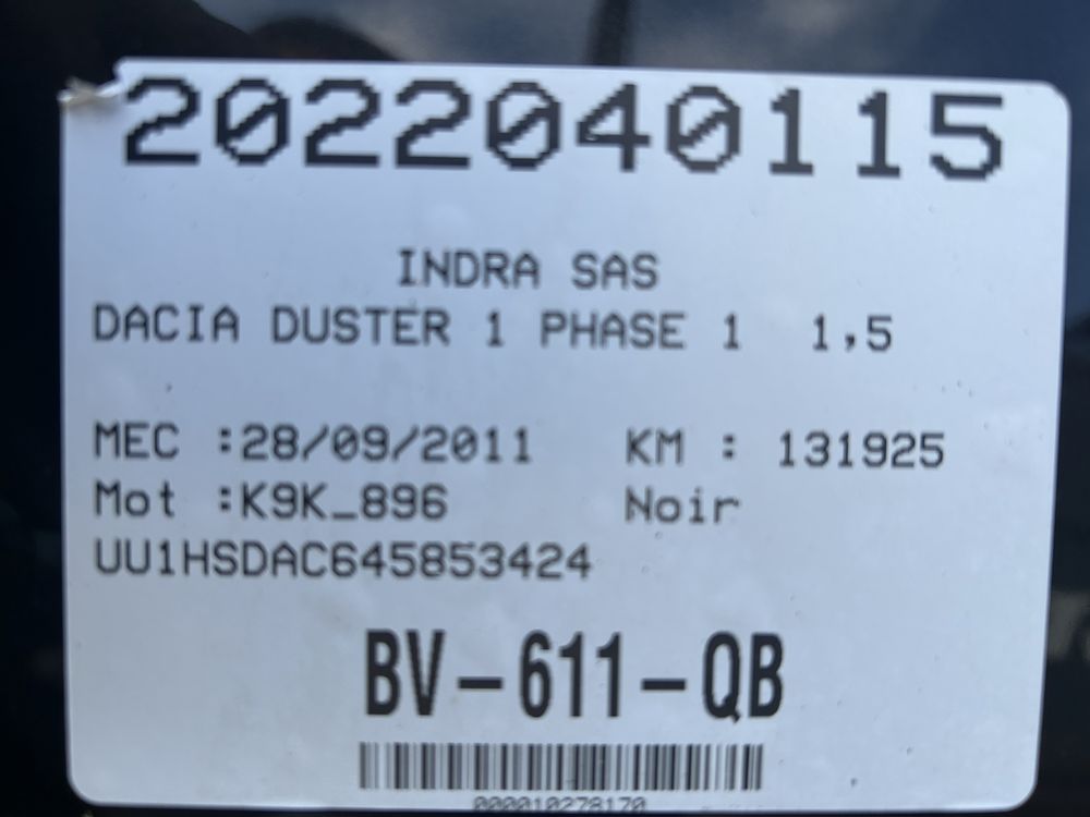Dacia Duster 1.5 diesel