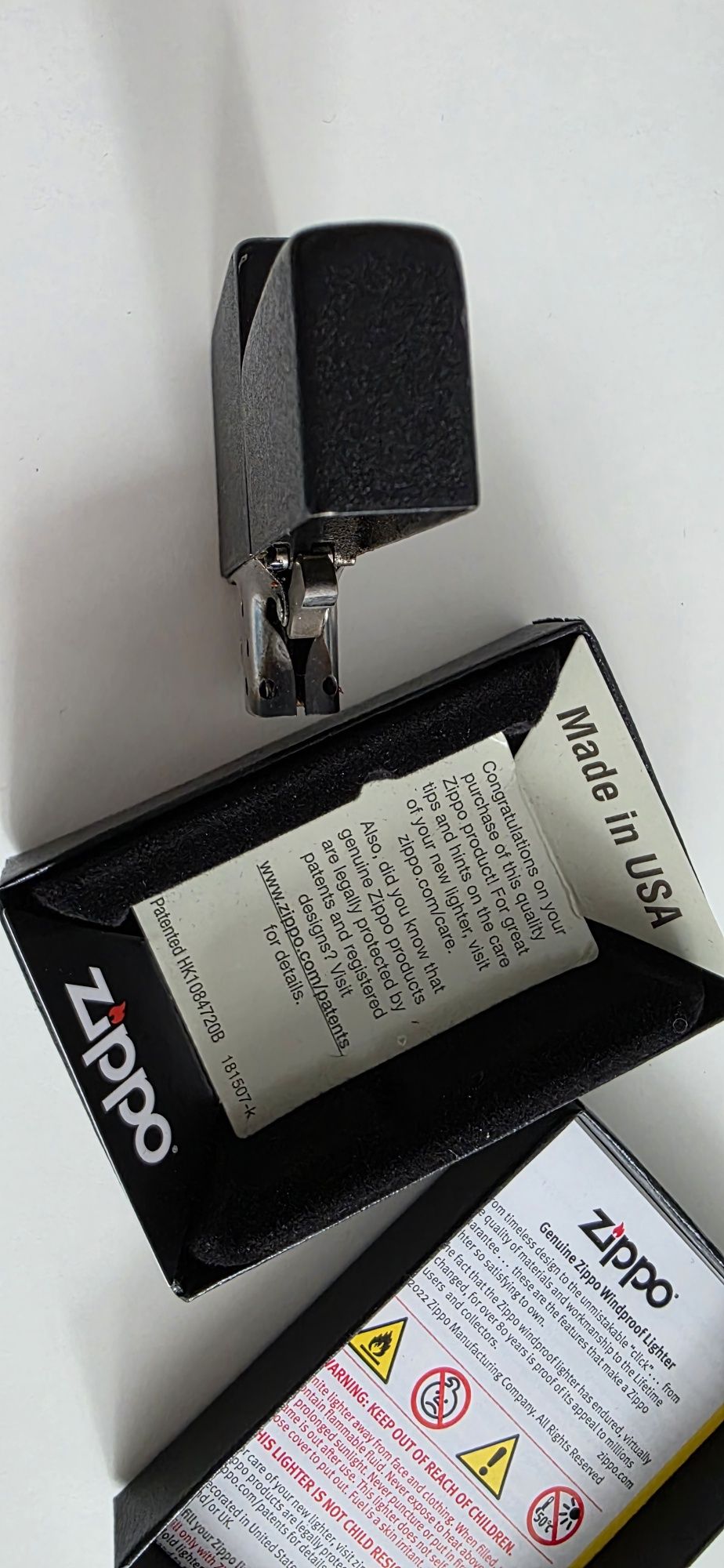 Запальничка Zippo Black Crackle 1941 Vintage Replica