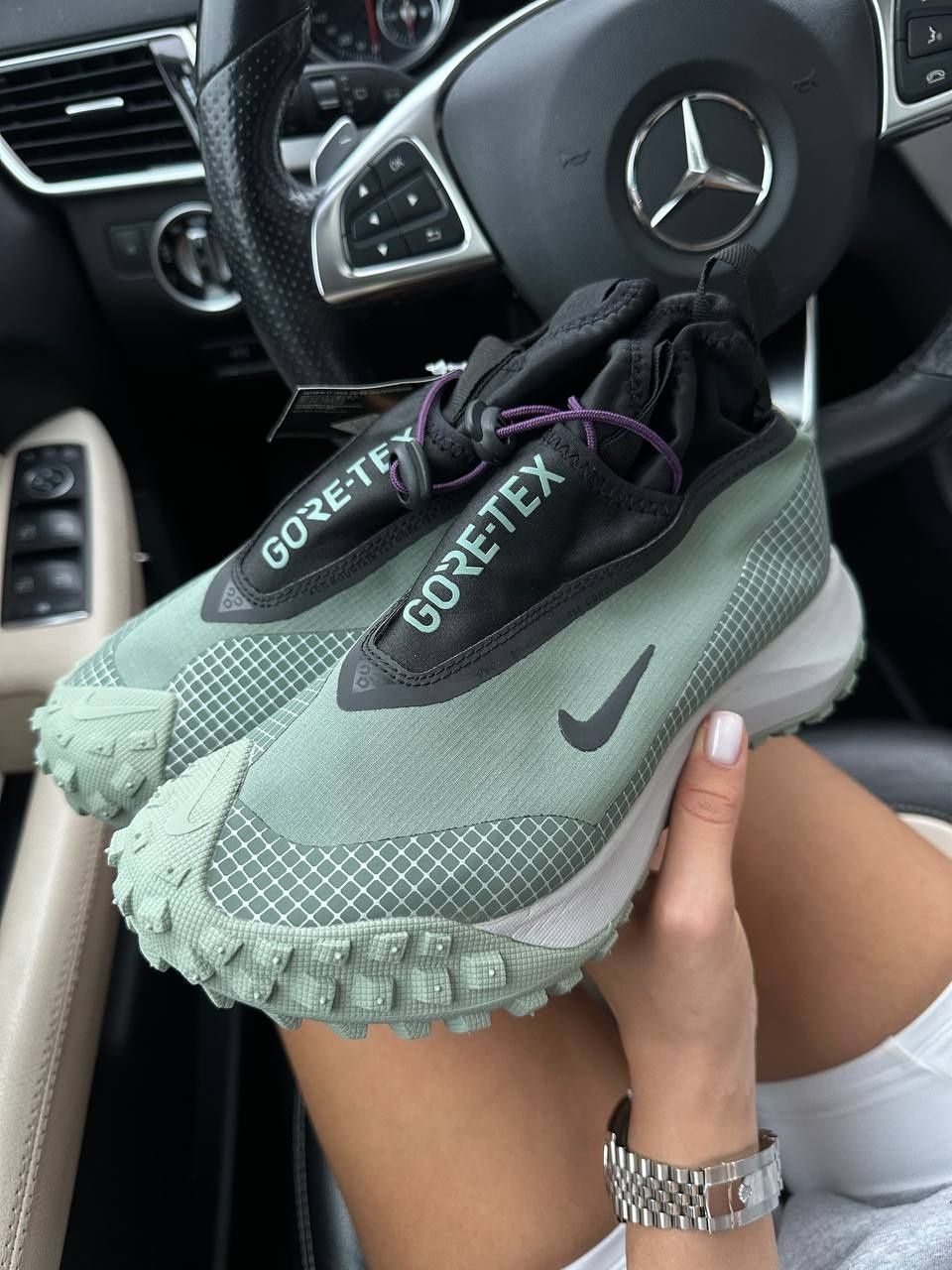 р41-45 Кросівки Nike ACG Mountain Fly Gore-Tex Green Black