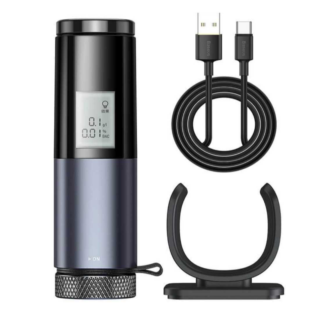 Цифровой тестер Baseus для  определения уровня алкоголя Digital Black