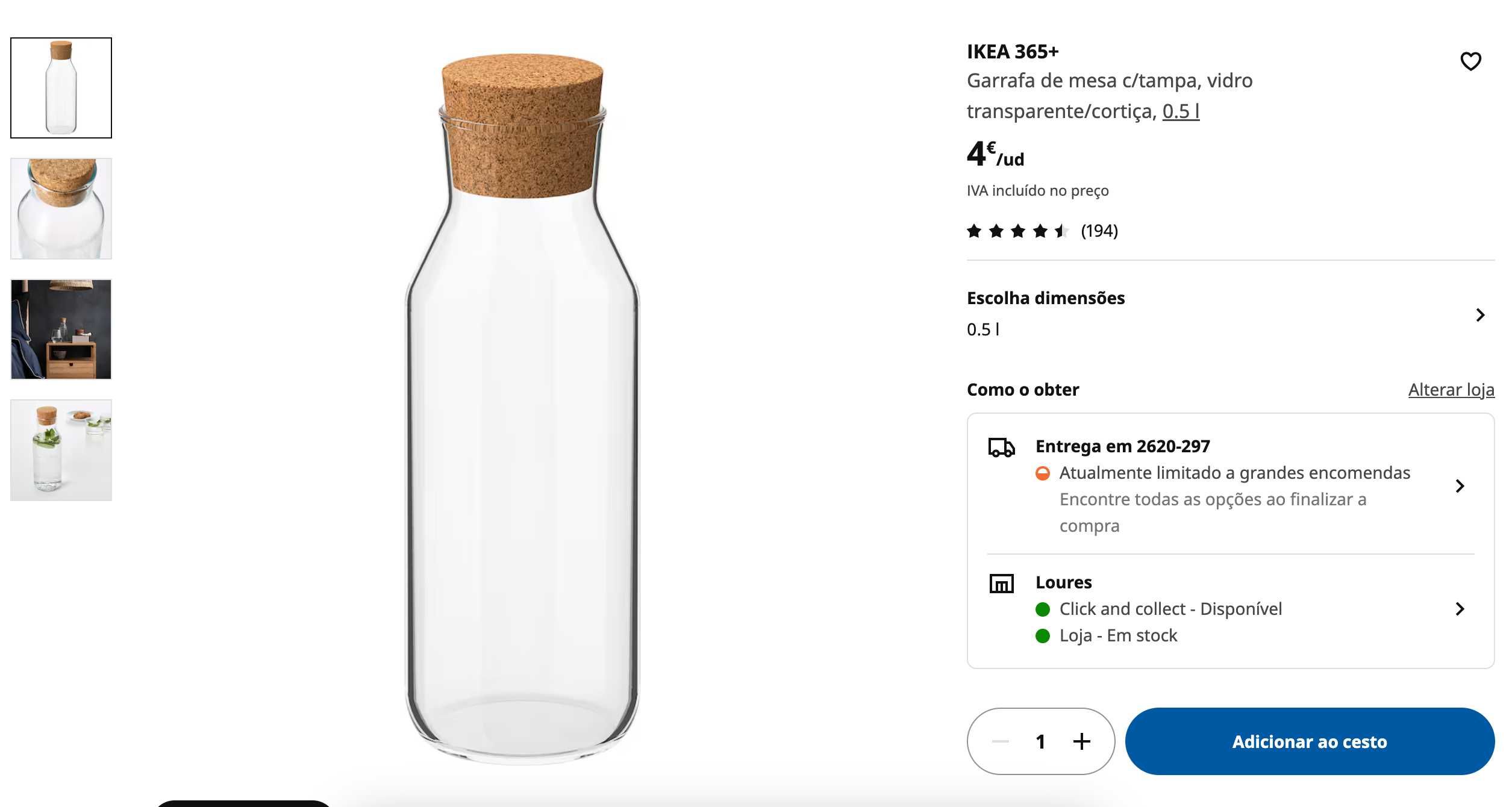 Garrrafa / Jarra / conservadores de alimentos - IKEA 365+