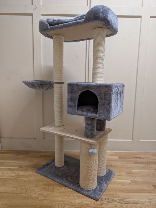 Nox Drapak dla Kota Ciemnoszary 95x42x135cm Używany DUŻY