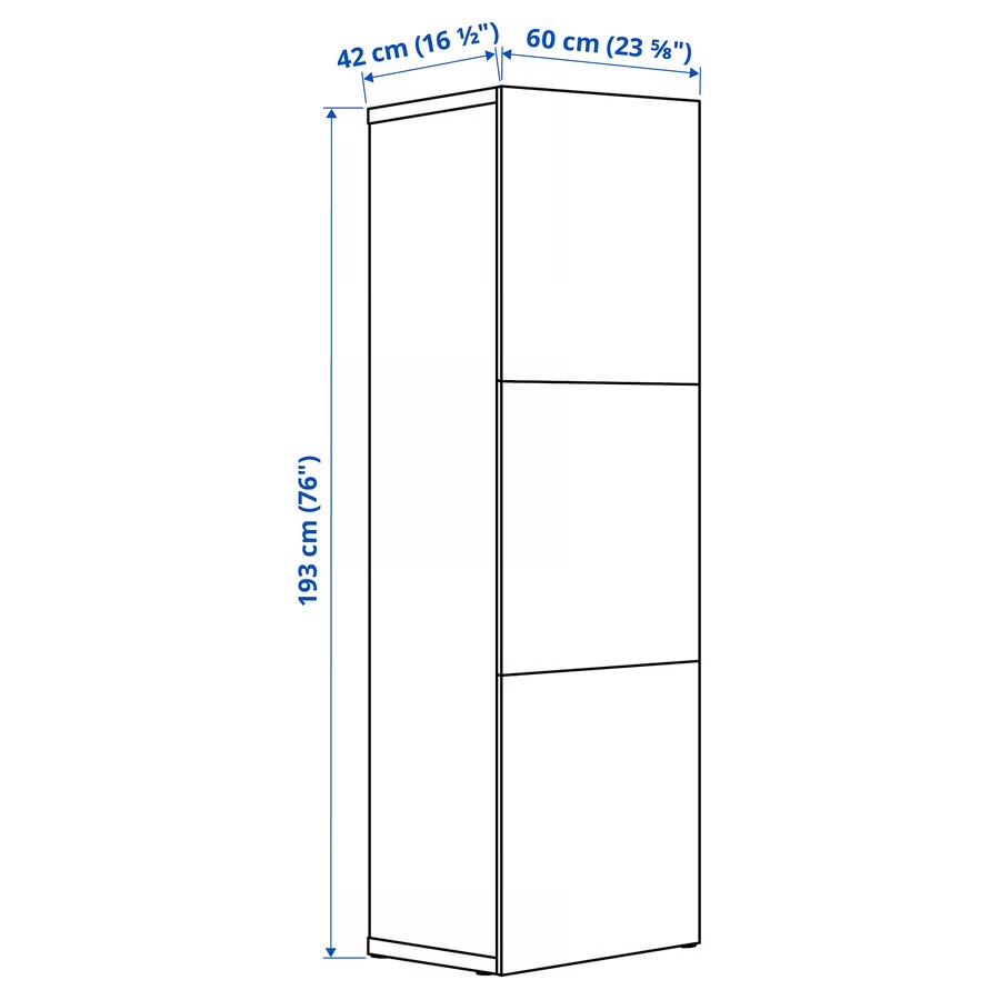 Estante com portas (preto-castanho)