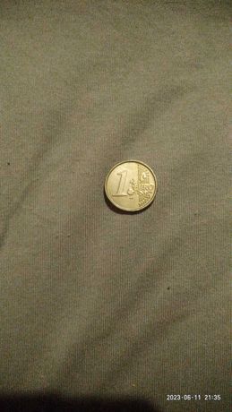 монета один євро 2002р