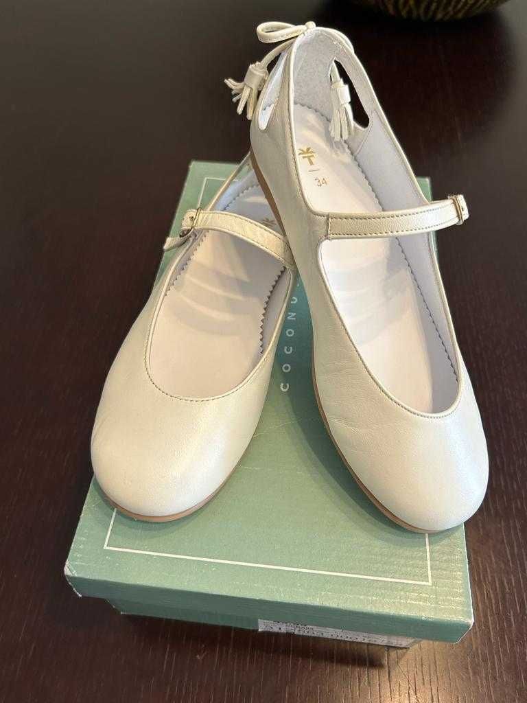 Sapatos Branco de Cerimónia