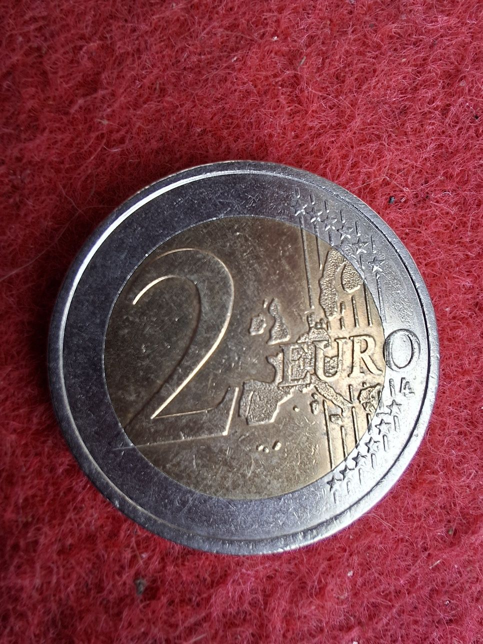 Moeda de 2 Euros Francesa 2021 ,rara erro de cunhagem