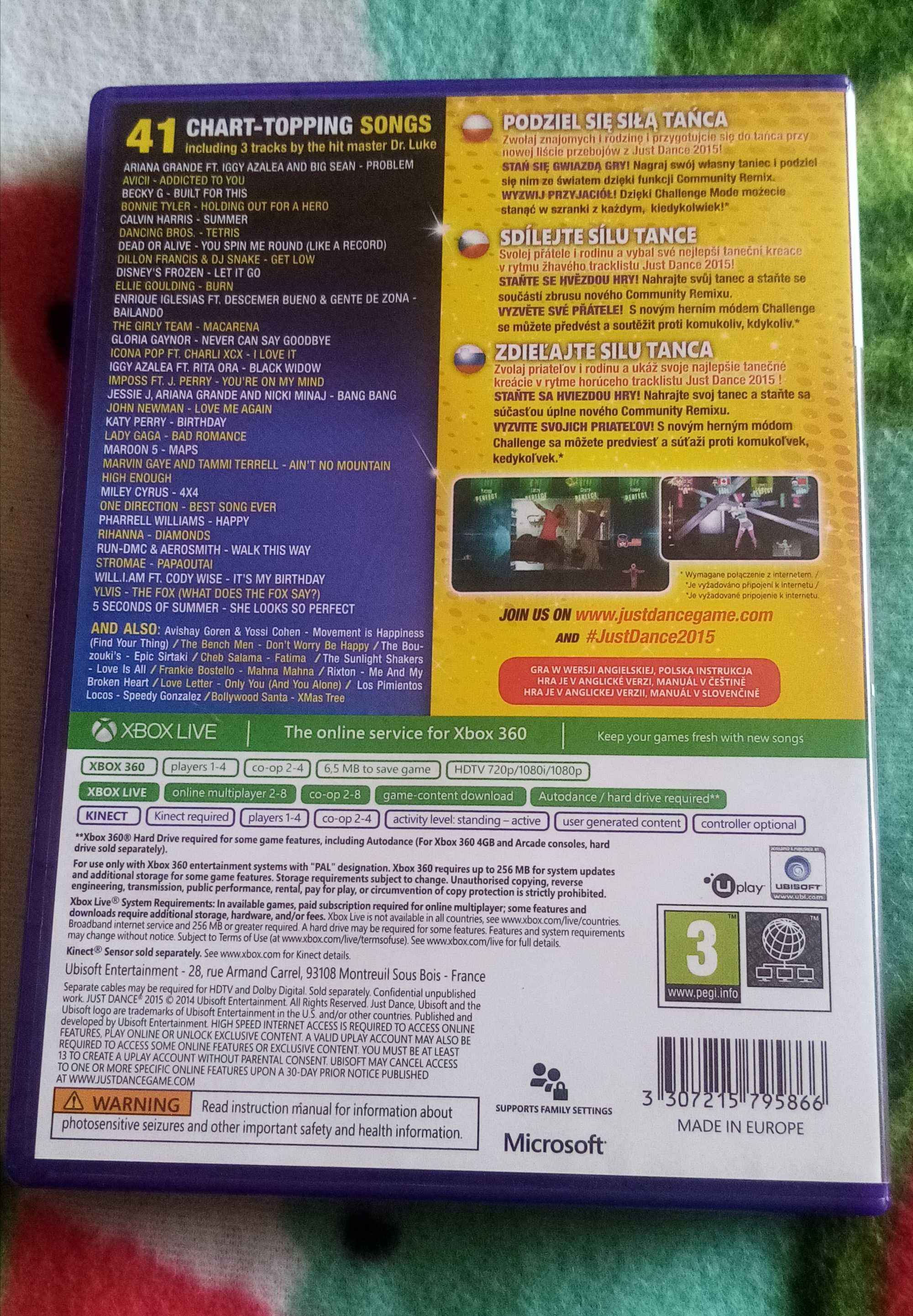 Xbox 360 gra Just Dance 2015