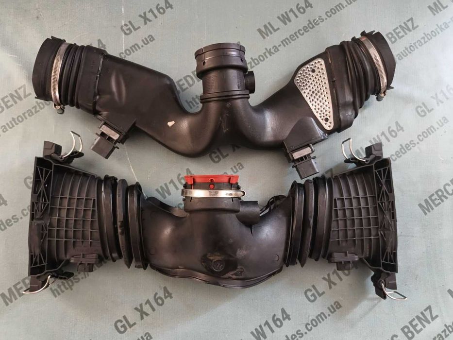 Патрубок турбіни Мерседес 3.0 диз ОМ 642 розходомір чайка бабочка
