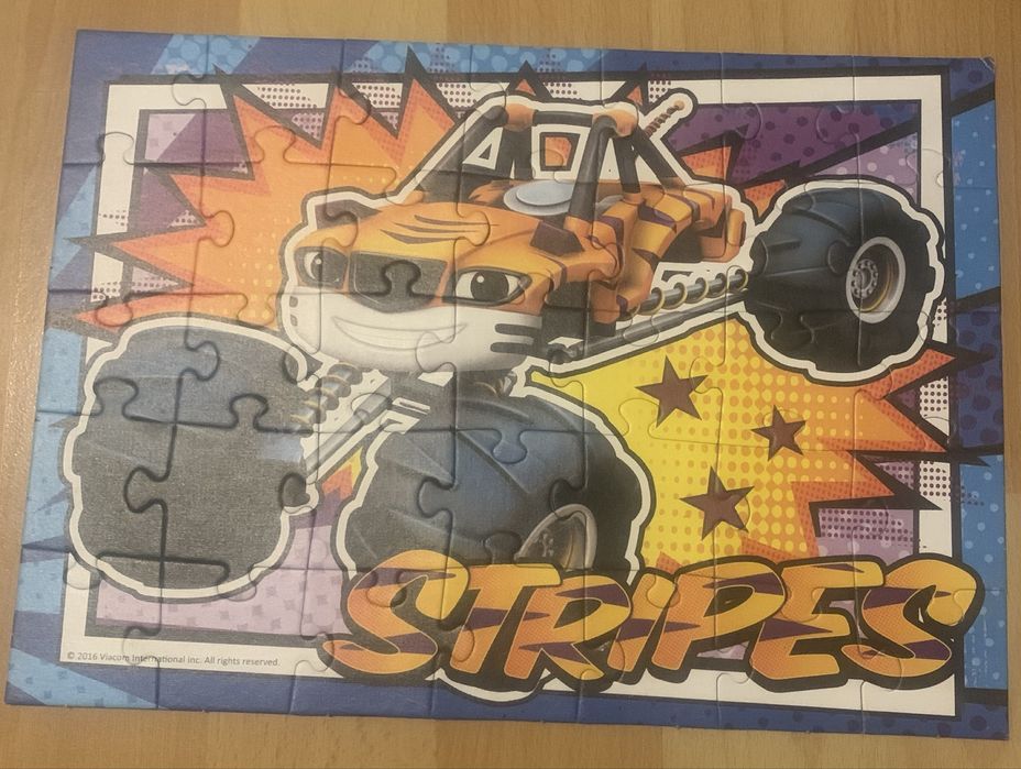 Trefl „BLAZE i jego przyjaciele”Stripes Puzzle dla dzieci 35 elementów
