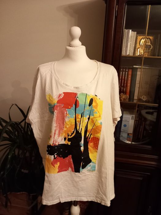 Koszulka biała motyw ekspresja