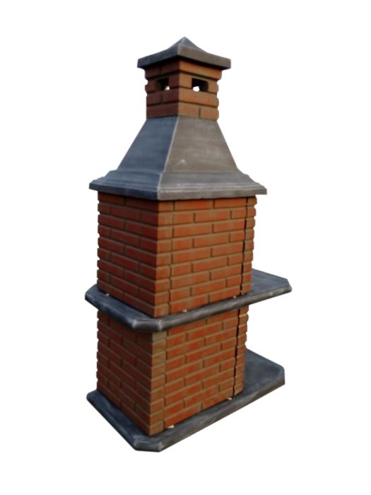 Grill Betonowy Klinkier Gotowy do grilowania