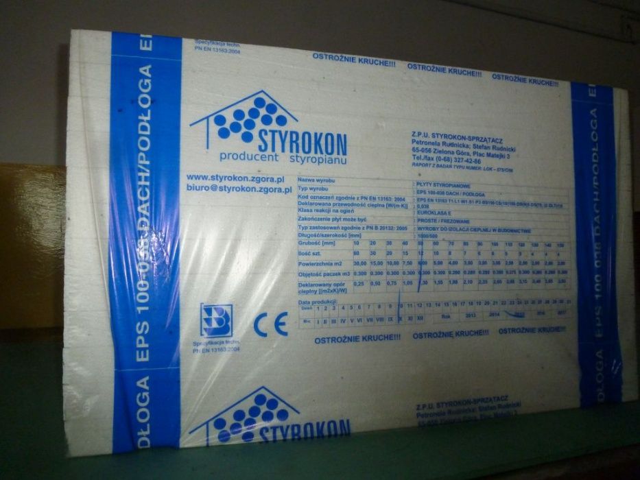 Styropapa gr. 10 cm EPS-100 - producent