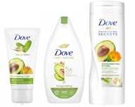 Dove 400ml żel pod prysznic Awokado&Nagietek+Krem do rąk +balsam 400ml