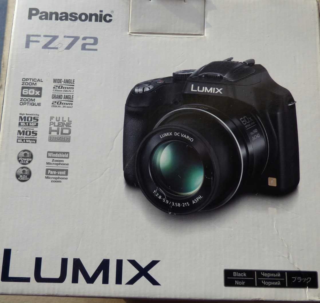 Troco: Panasonic FZ72; bridge;zoom optico 60X; Full HD; AVCHD;HDMI