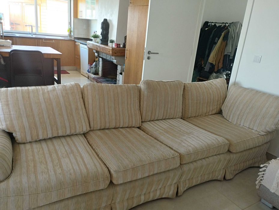 Sofá de 2,50m e 2 poltronas óptimo estado