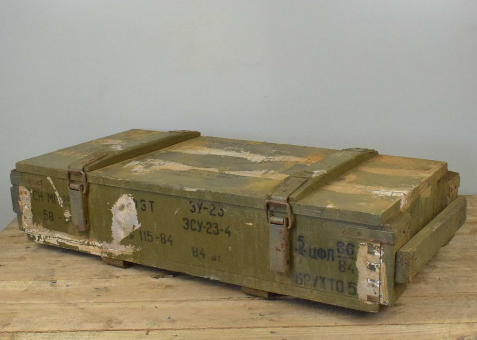 Skrzynia Drewniana Wojskowa Transportowa 30L ZU-23 II gat