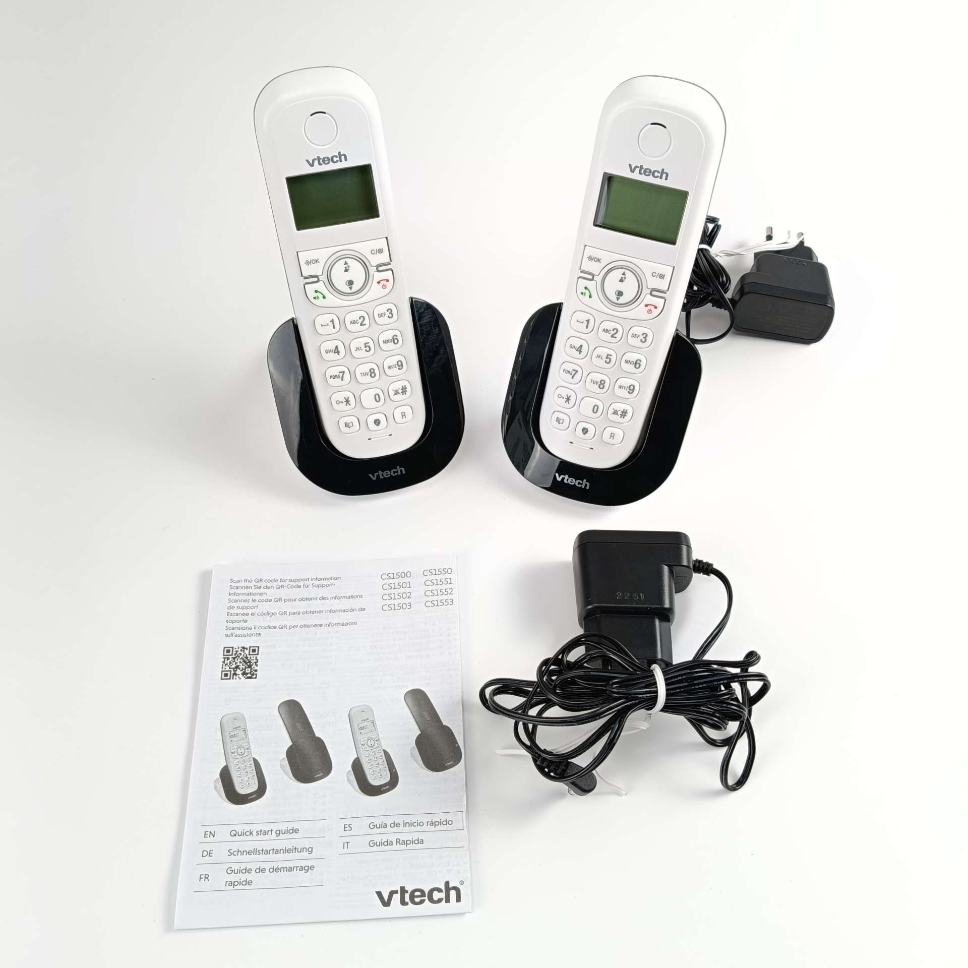 VTech CS1501 Cordless Casa Duo telefon stacjonarny z zest. głośnom.