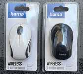 Bezprzewodowa mysz optyczna Hama 1200 DPI USB Kolor Czarny lub Biały