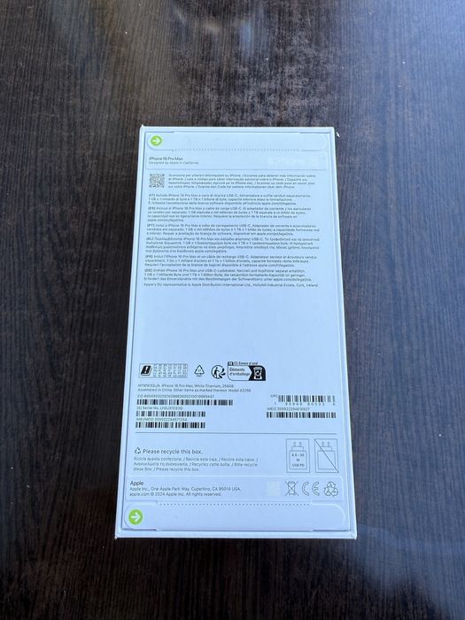 Iphone 16 Pro Max de 256GB SELADO