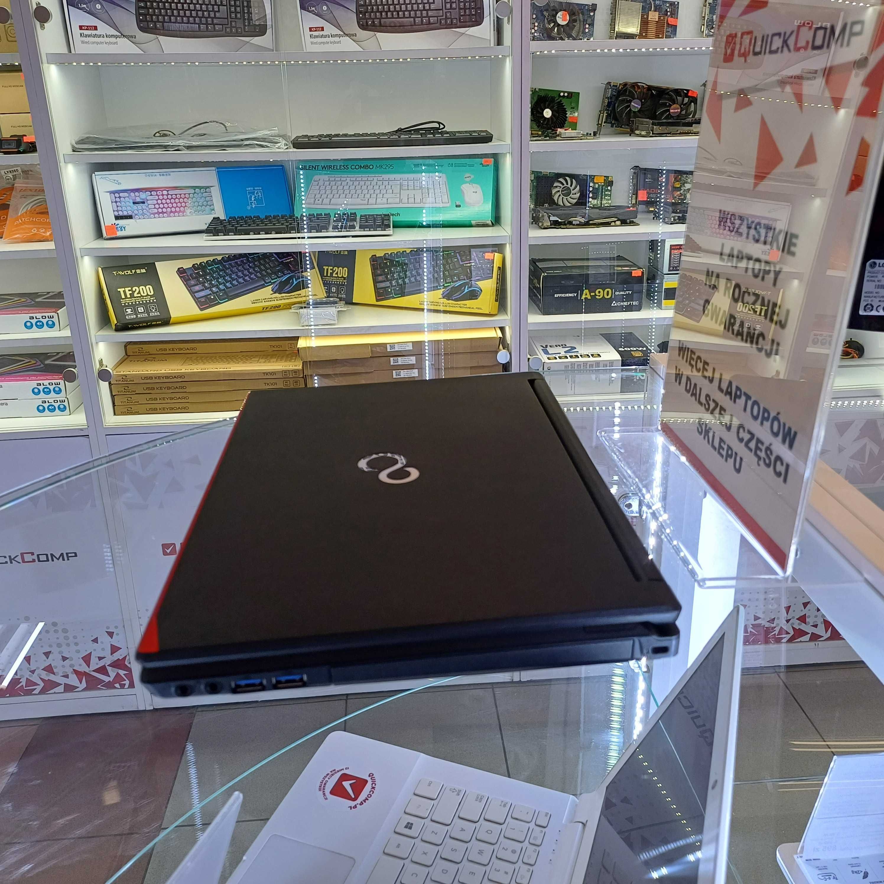 Laptop Fujitsu 2x1,60Ghz / 16GB DDR4 / 500GB SSD / WIN 10 - Jak Nowy!