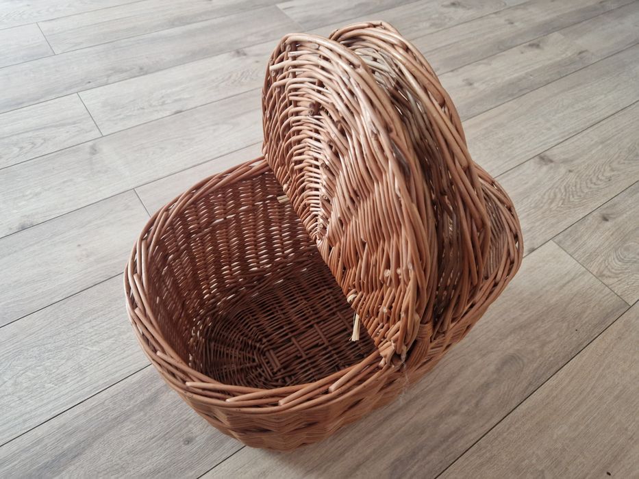 Kosz Wiklinowy Na Piknik Na Zakupy Koszyk Pojemny