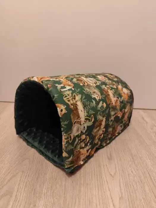 Duży zestaw do klatki ciemna zieleń dla gryzonia