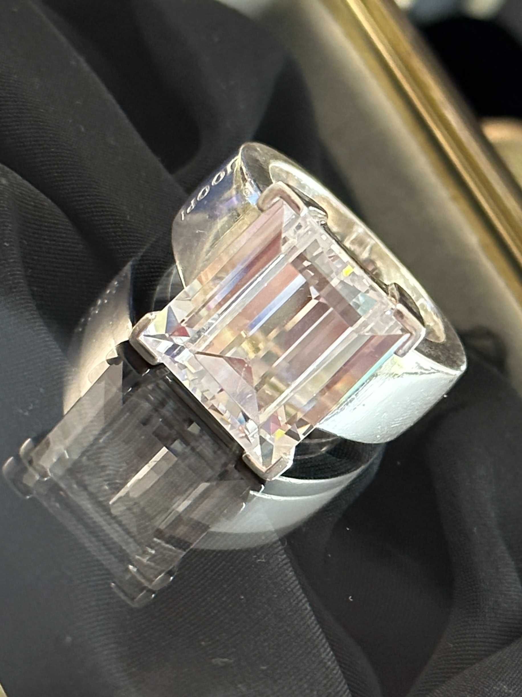 Srebro - Wielki pierścień srebrny renomowanej Firmy JOOP