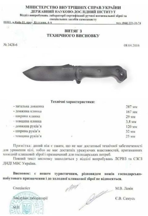Ніж KA-BAR Becker Short BK16