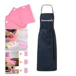 ORYGINALNY FARTUCH kuchenny z logo Thermomix GRANATOWY + 3x skrobka