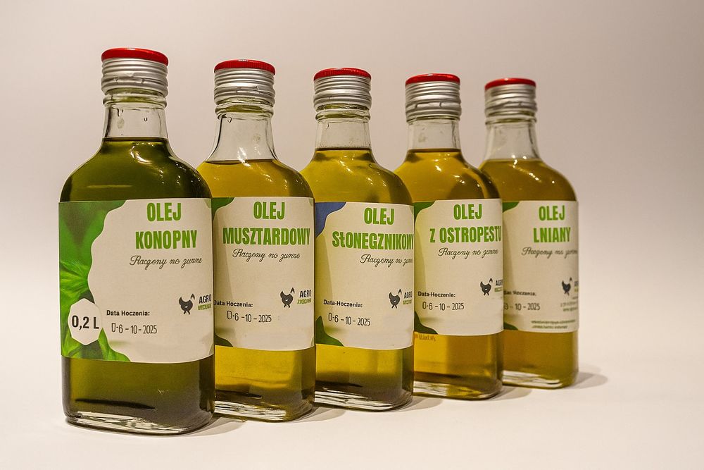 Olej rzepakowy tłoczony na zimno lub ciepło 500 ml