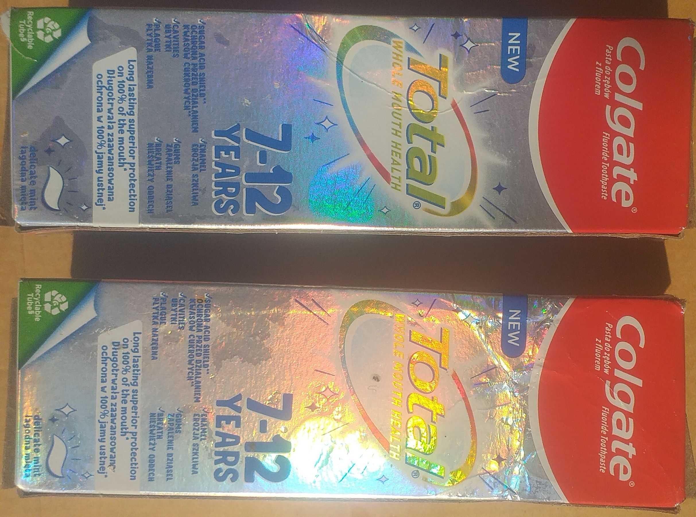 2 x pasta do zębów Colgate Total 7-12 years / lat 50 ml