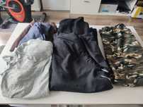 Bluzy, wiatrówka, spodnie wojskowe w roz. 152