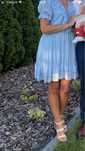 Sukienka bohi - baby blue