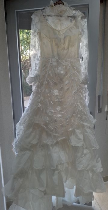 Vestido de noiva com manga comprida