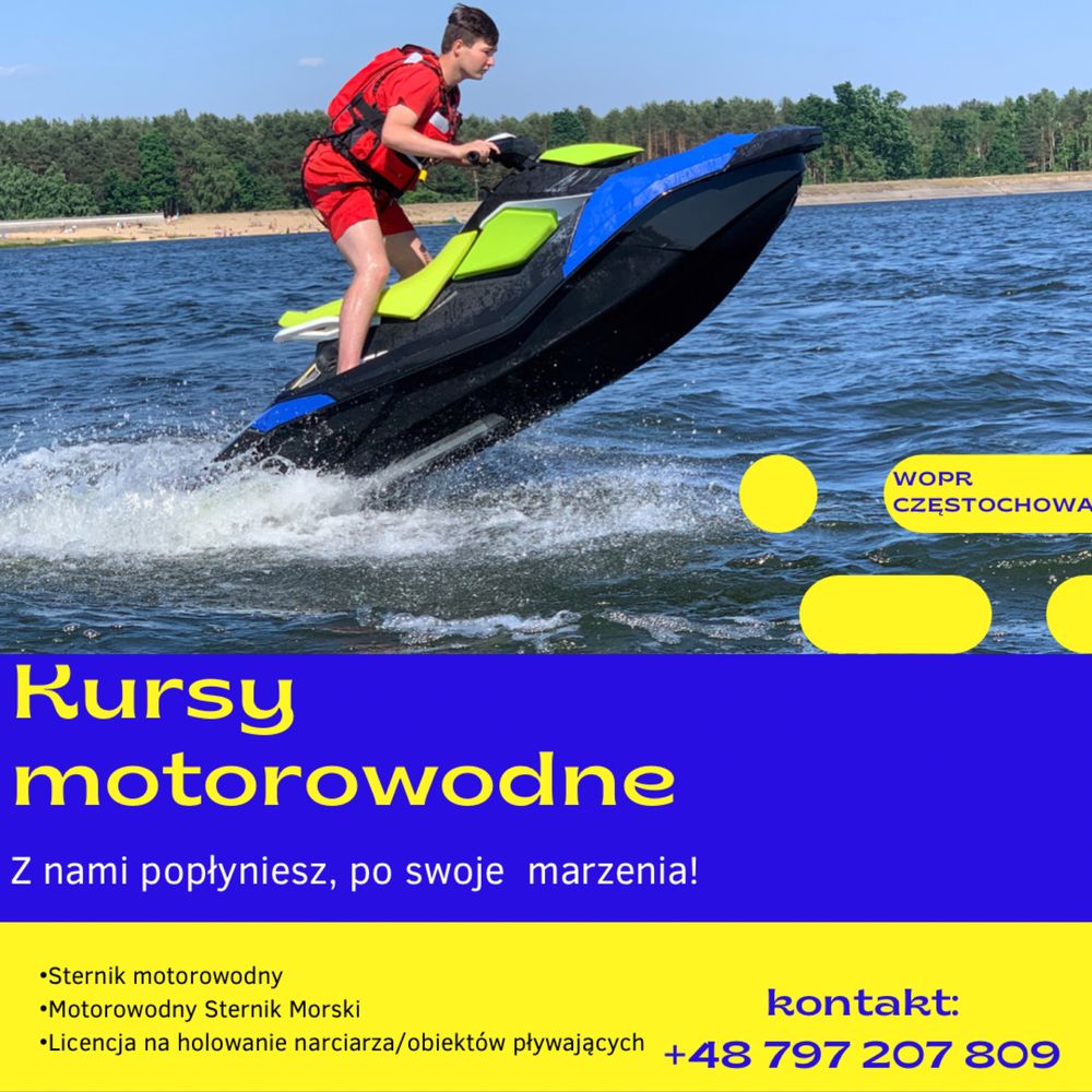 Kurs Sternika Motorowodnego WOPR Częstochowa