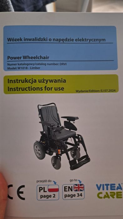 Wózek inwalidzki elektryczny