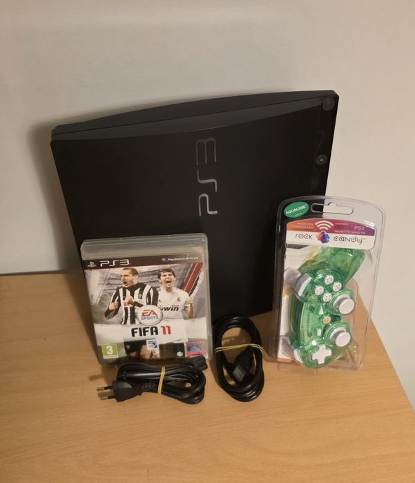 Playstation 3 Slim 320gb + Comando + Jogo