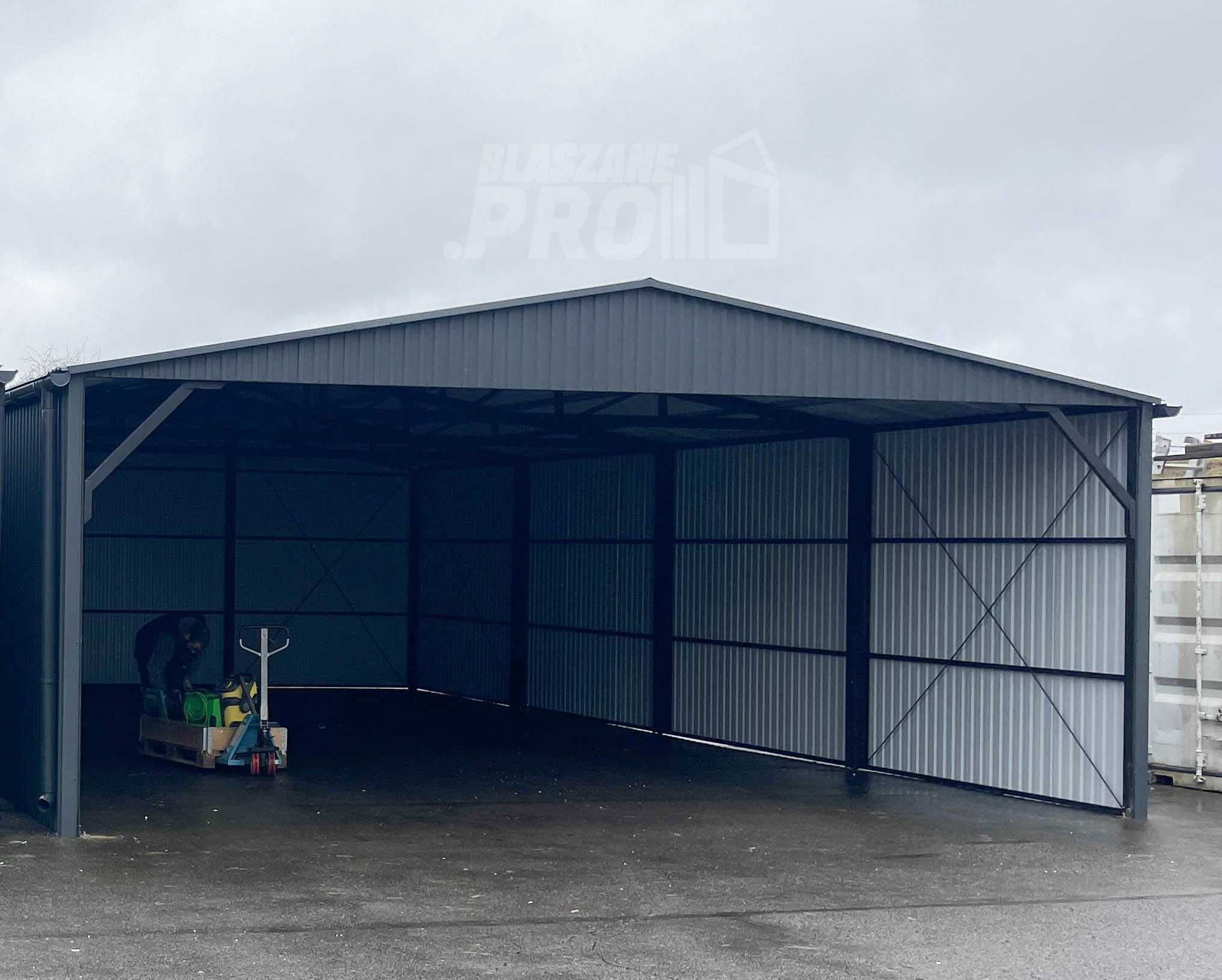 Wiata samochodowa CarPort 9x11m rynny GP530