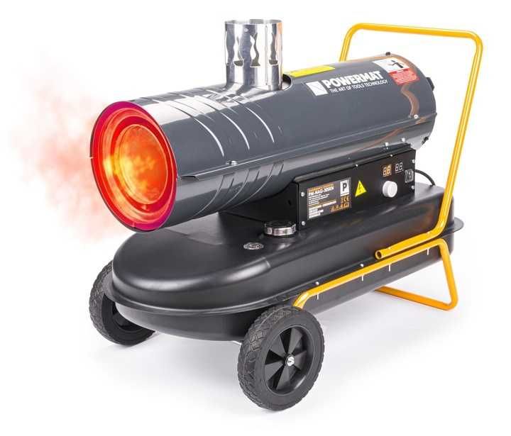 Nagrzewnica Olejowa 30 KW z Kominem Spalinowa Dmuchawa + TERMOSTAT LCD