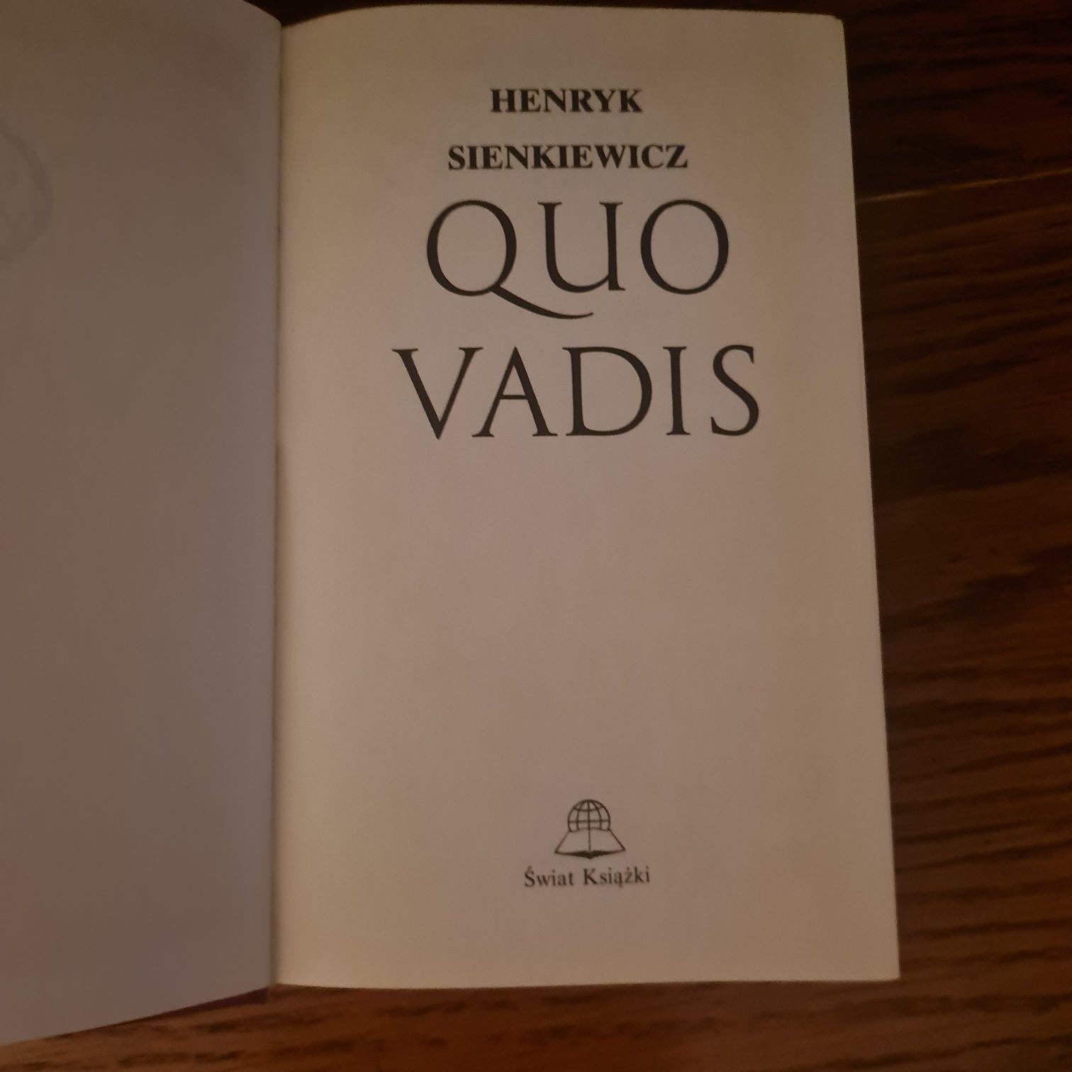 Książka Quo Vadis H. Sienkiewicz